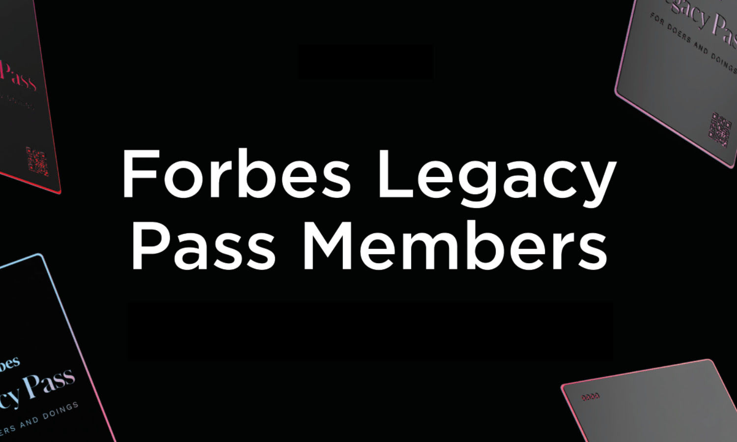 Forbes Web3 Proudly Showcases Community Members Who Hold the Forbes Legacy Pass