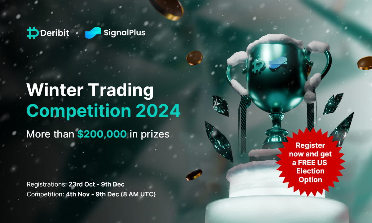 Deribit Partners SignalPlus to Launch Second Edition of Winter Trading Competition 2024