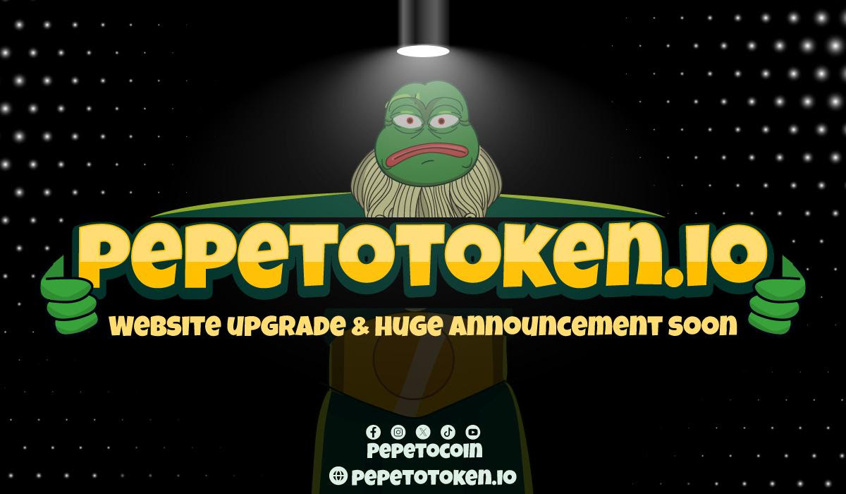 Pepeto Secures Over $1M in Presale Round, Announces Website Upgrade and Pepetoswap Launch