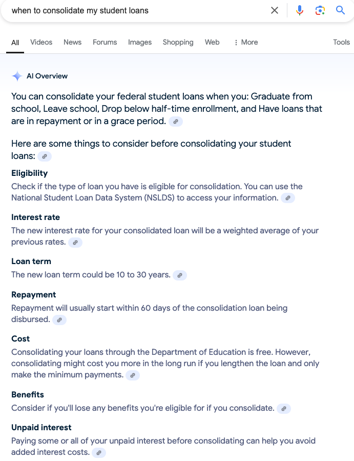 When To Consolidate My Student Loans